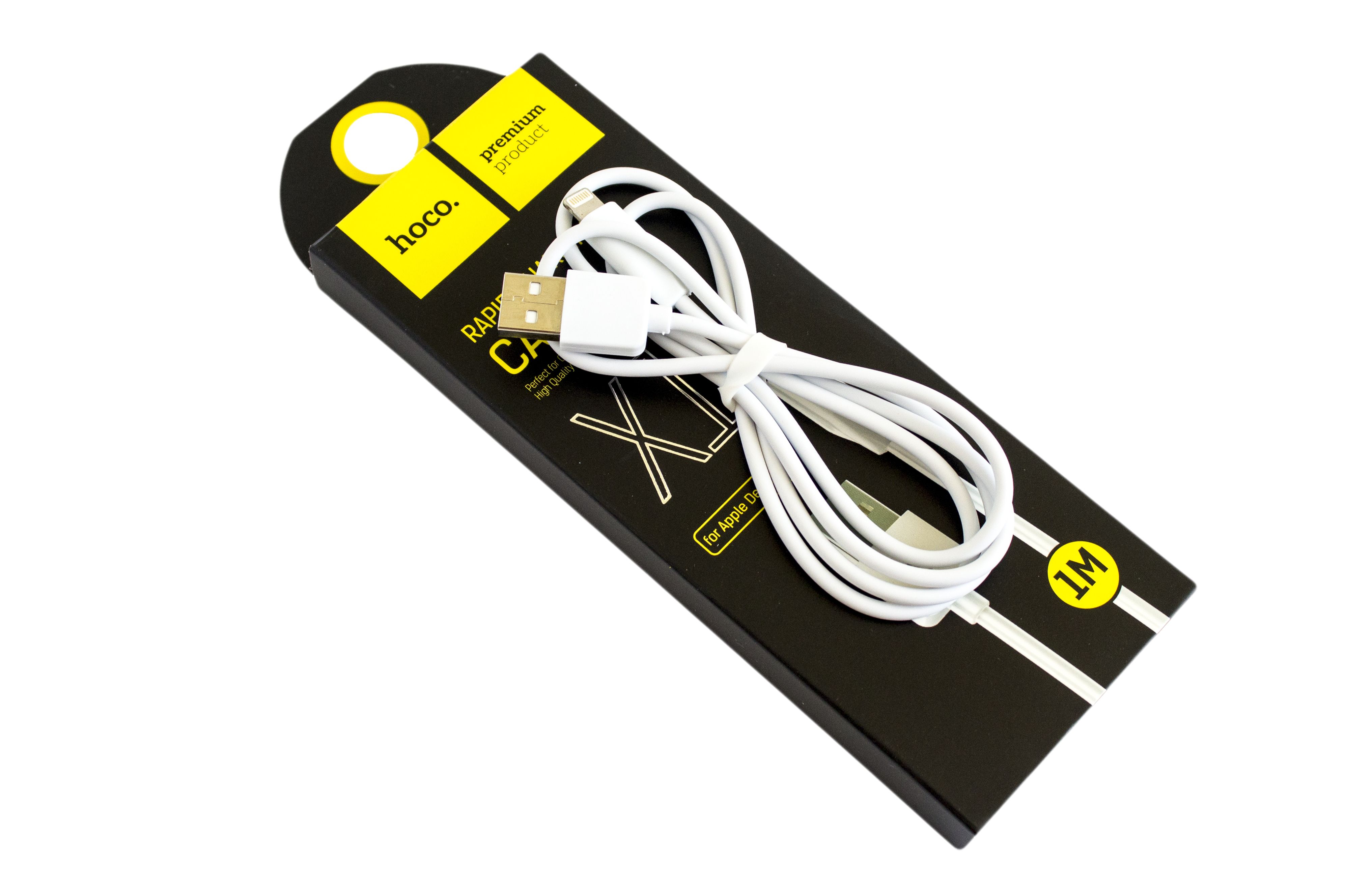 Купить Lightning (M) - USB 2.0 HOCO. X1 Rapid 1м, белый, 1шт.