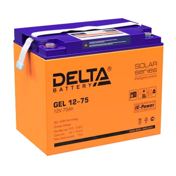 Купить Delta GEL 12-75 (12V 75Ah)