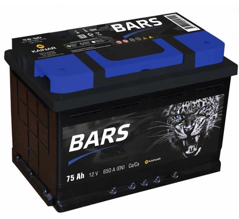 Купить Bars Silver 6СТ-75 (О.П.) Низкий 650А 